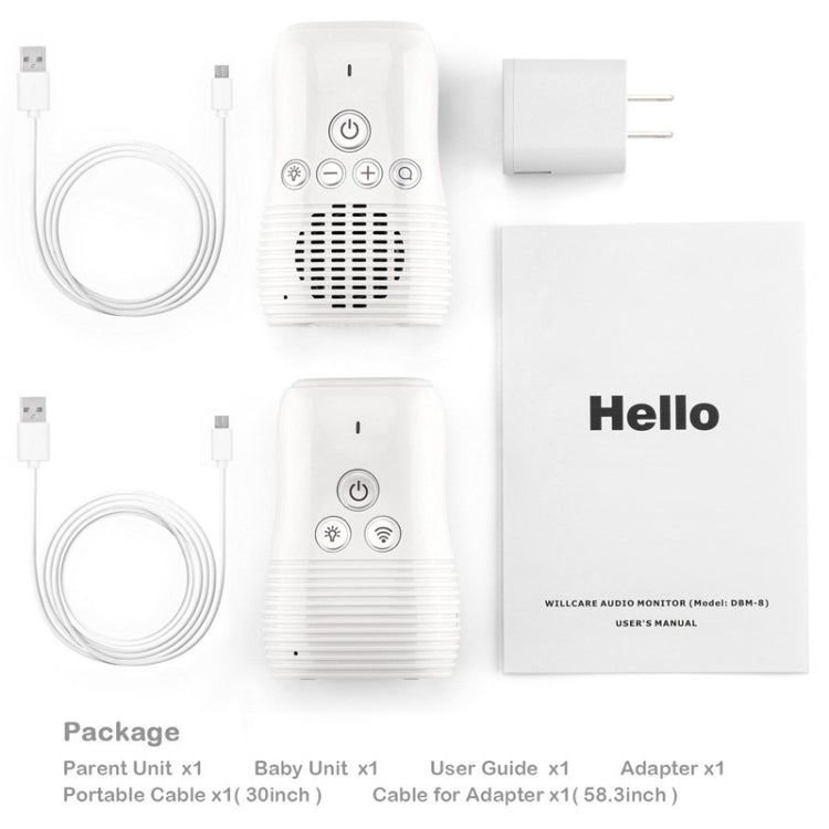 DBM-8 Wireless Audio Two-way Talk Back Baby Monitor, Intercom Sound Alert for Infant, DBM-8(US Plug), DBM-8(EU Plug), DBM-8(UK Plug), DBM-8(AU Plug) DBM-8 Wireless Audio Two-way Talk Back Baby Monitor, Intercom Sound Alert for Infant, DBM-8(US Plug), DBM-8(EU Plug), DBM-8(UK Plug), DBM-8(AU Plug)